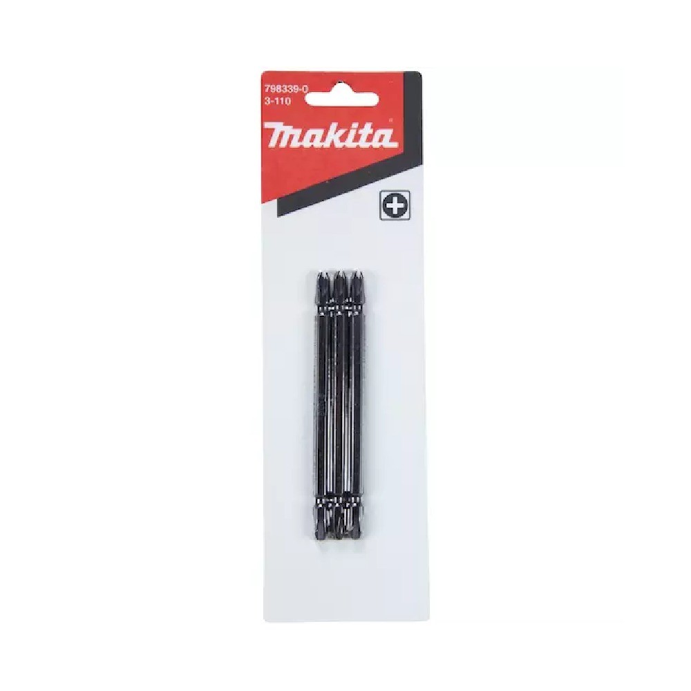 ดอกไขควง MAKITA 7983390  2 ด้าน ขนาด PH3x110 mm 14″ Hex NZ แผง