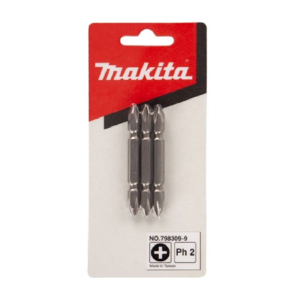 ดอกไขควง MAKITA 7983099  2 ด้าน ขนาด PH2x65 mm 14″ Hex NZ แผง