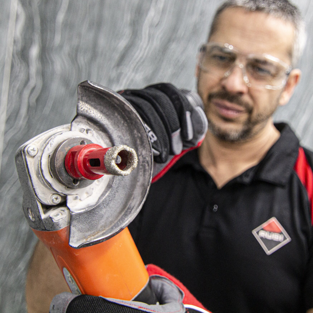 ดอกเจาะกระเบื้อง RUBI DRYGRES หัวเพรช แบบแห้ง ขนาด M10