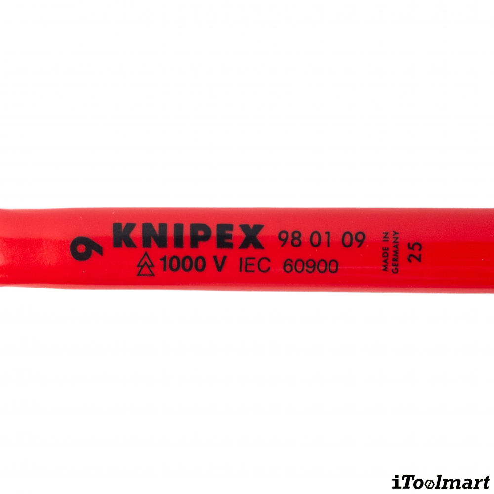 ประแจแหวน VDE KNIPEX 98 01 09 Box Wrench ขนาด 9 มม 