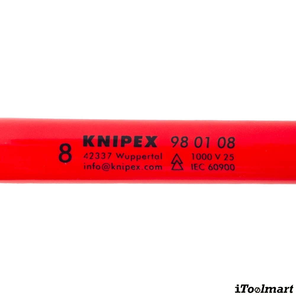 ประแจแหวน VDE KNIPEX 98 01 08 Box Wrench ขนาด 8 มม 