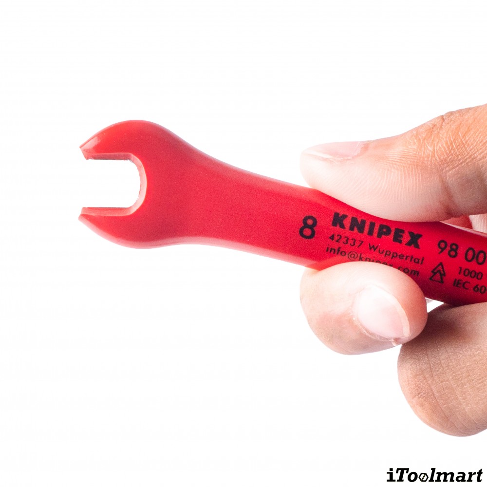 ประแจปากตาย VDE KNIPEX 98 00 08 Open end wrench ขนาด 8 มม 