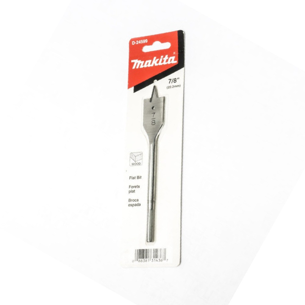  ดอกสว่านเจาะไม้ใบพาย  MAKITA D24599 ก้านกลม ขนาด 78x6 นิ้ว 222mm 