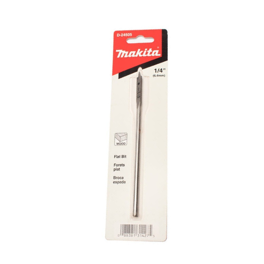 ดอกสว่านเจาะไม้ใบพาย  MAKITA D24505 ก้านกลม ขนาด 14″x8″ 64mm 
