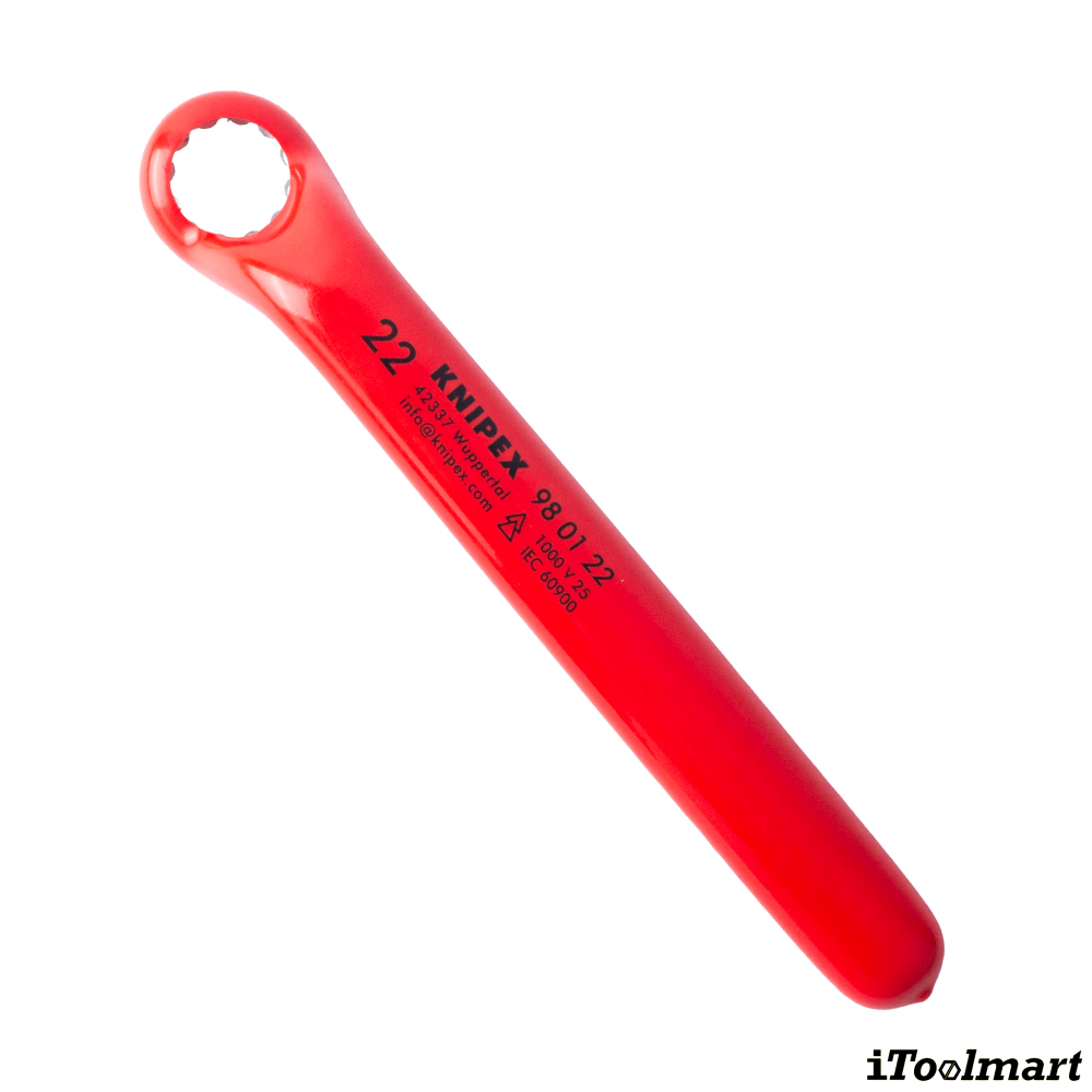ประแจแหวน VDE KNIPEX 98 01 22 Box Wrench ขนาด 22 มม 