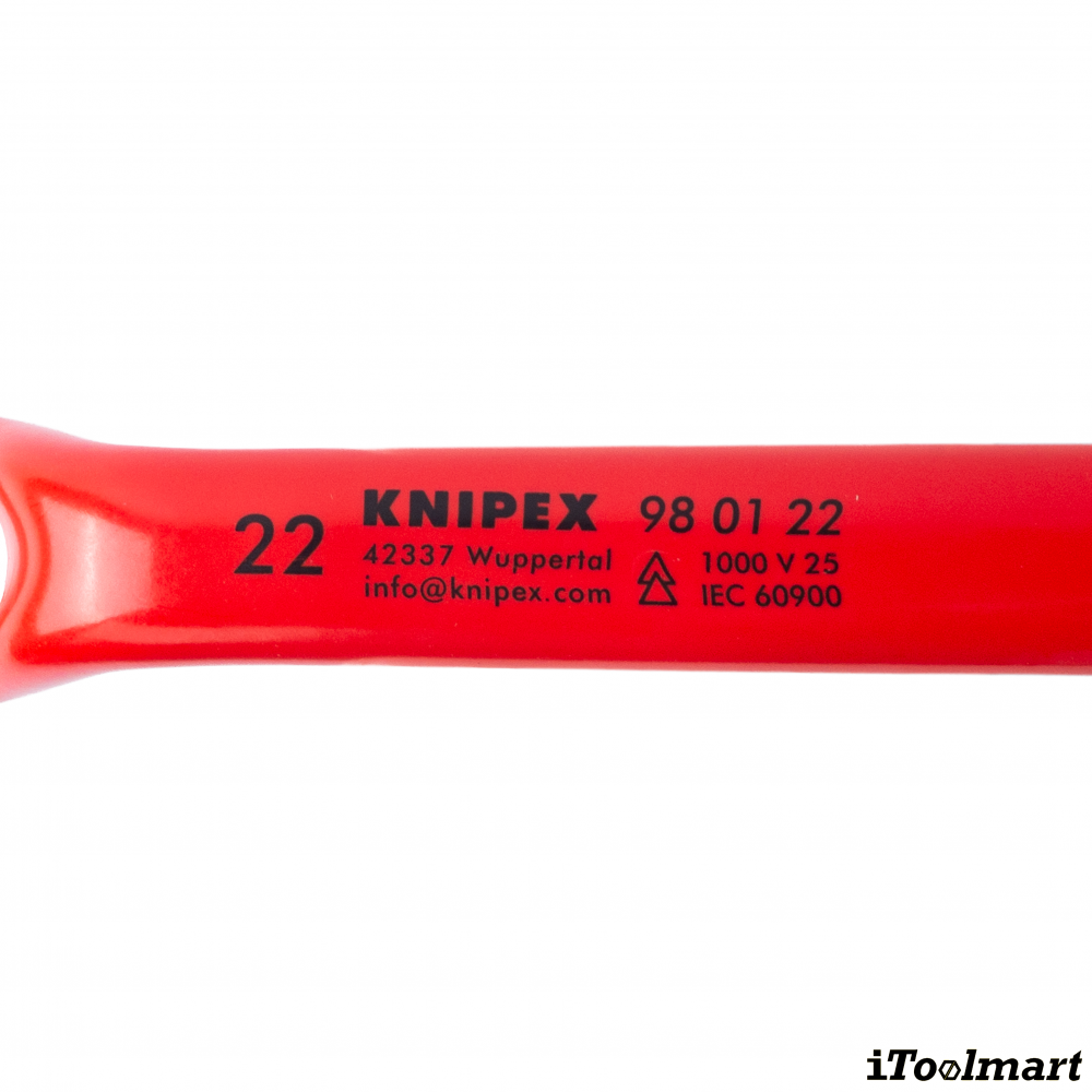 ประแจแหวน VDE KNIPEX 98 01 22 Box Wrench ขนาด 22 มม 