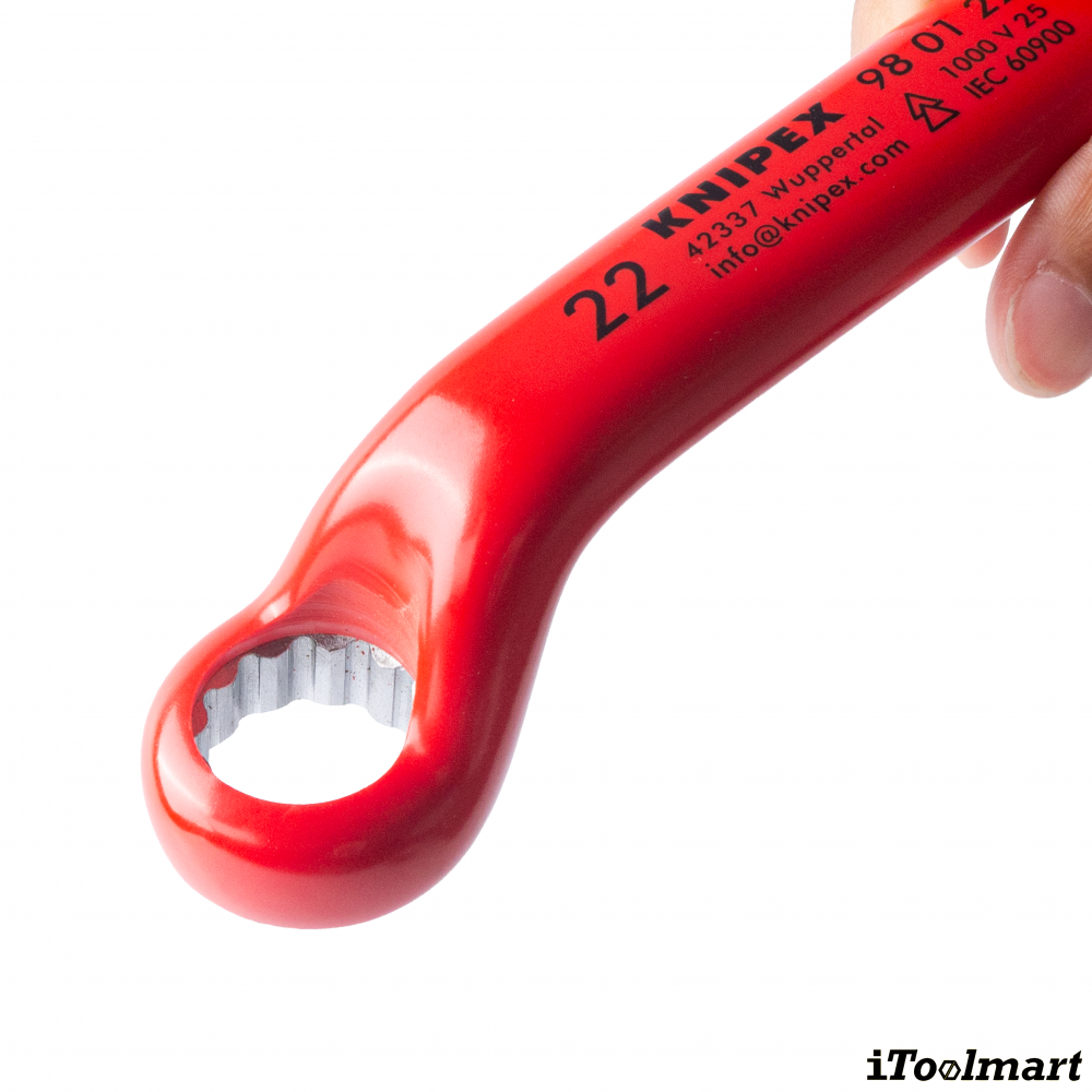 ประแจแหวน VDE KNIPEX 98 01 22 Box Wrench ขนาด 22 มม 