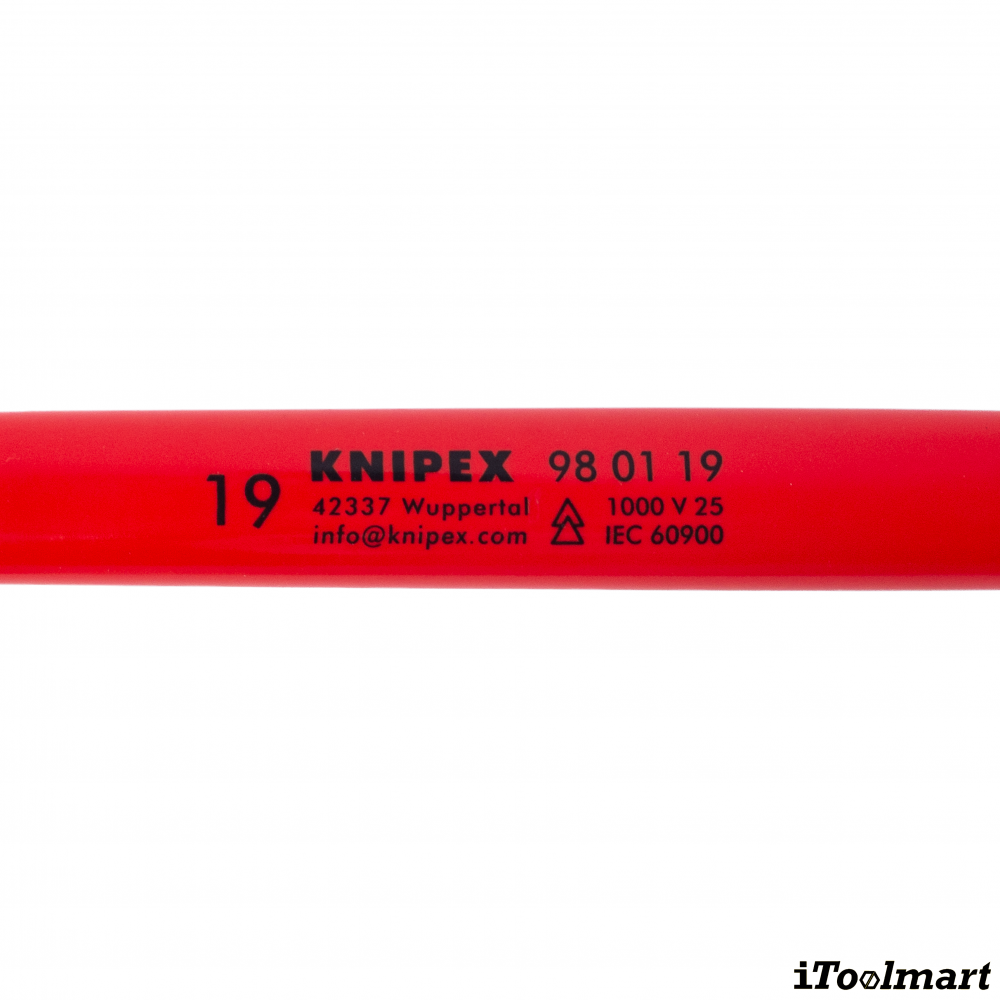 ประแจแหวน VDE KNIPEX 98 01 19 Box Wrench ขนาด 19 มม 