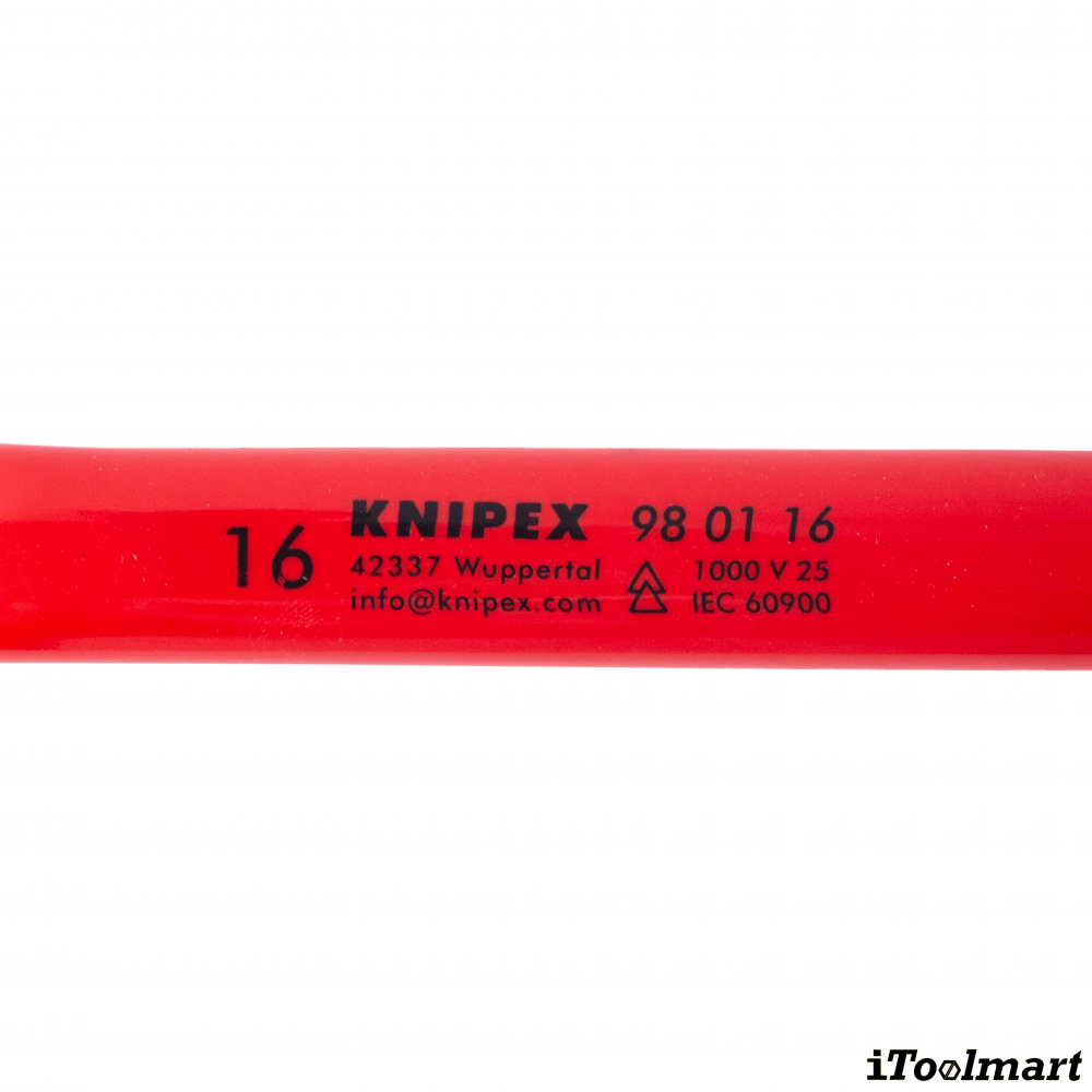 ประแจแหวน VDE KNIPEX 98 01 16 Box Wrench ขนาด 16 มม 