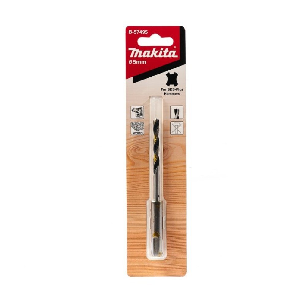 ดอกสว่านเจาะไม้  MAKITA  B57495  SDSPlus ขนาด 5×116 mm