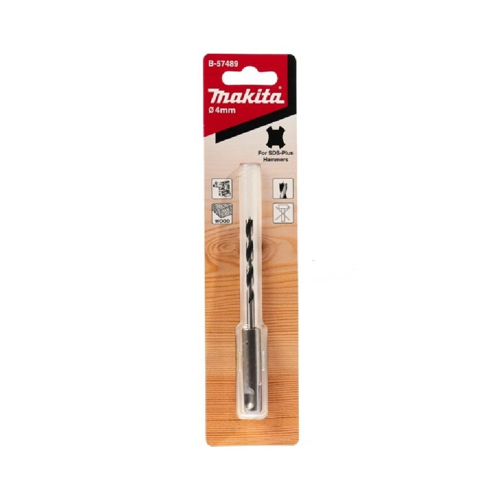 ดอกสว่านเจาะไม้  MAKITA  B57489 SDSPlus ขนาด 4×105 mm