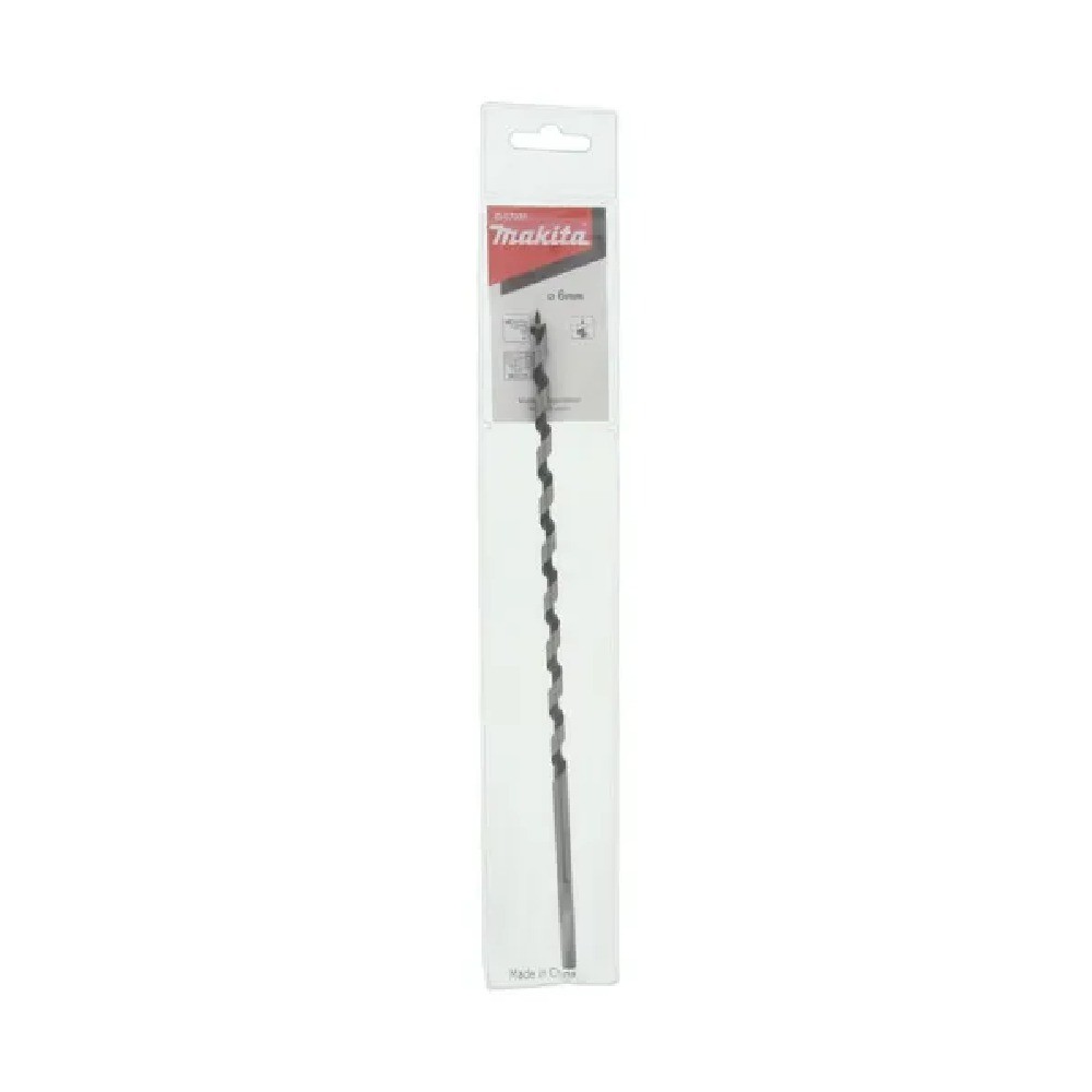 ดอกสว่านเจาะไม้  MAKITA  D07331 ก้านกลม Single Spur Auger ขนาด 6×250 mm 