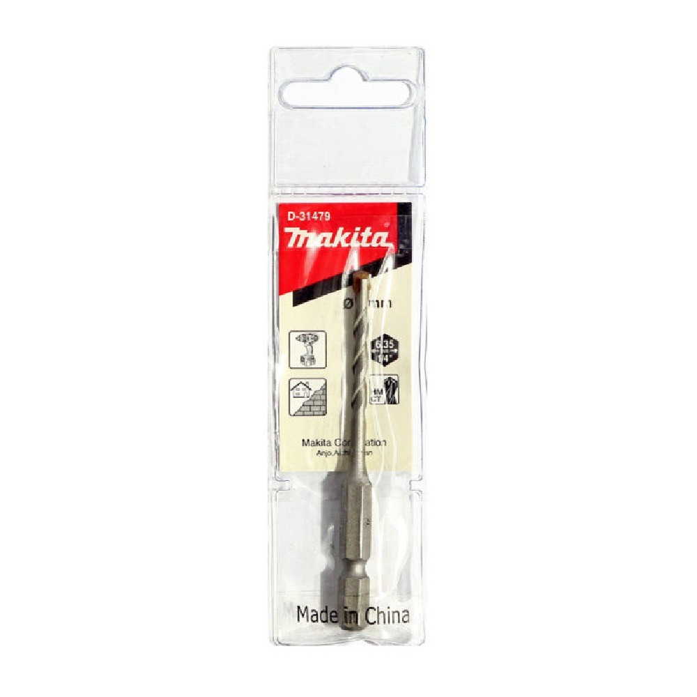 ดอกสว่าน MAKITA D31479 สำหรับเจาะปูนก้านหกเหลี่ยม 4×80 mm NZ