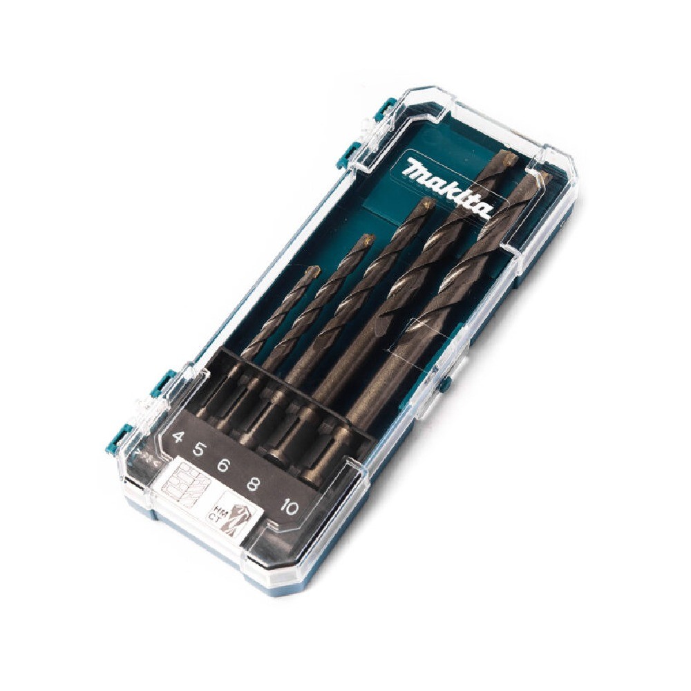 ชุดดอกสว่าน MAKITA  D72877 สำหรับเจาะปูนก้านกลม TCT 5 ดอกชุด 410 มิล