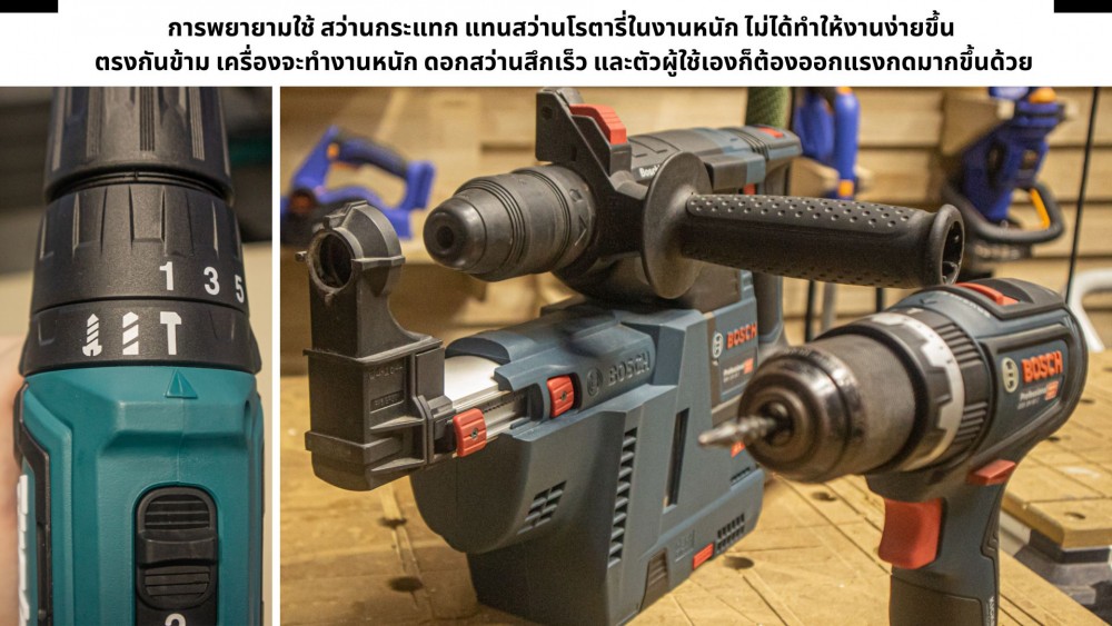 5 ความเข้าใจผิด เกี่ยวกับ สว่านกระแทก ให้เลือกเป็นตั้งแต่เดินเข้าร้าน