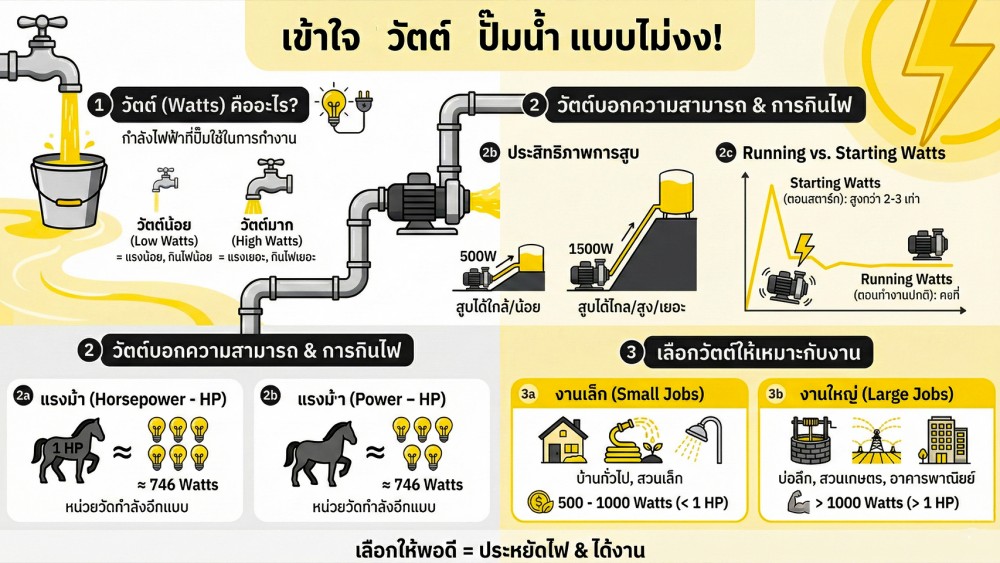 ปั๊มน้ำ แรง ๆ นี่กินไฟจริงไหม หรือแค่กลัวกันไปเอง ปั๊มน้ำ แรง ๆ นี่กินไฟจริงไหม หรือแค่กลัวกันไปเอง
