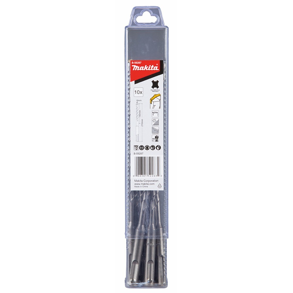 ดอกสว่าน MAKITA B59302  SDS Centering Tip 65×210 mm 10 ดอกชุด