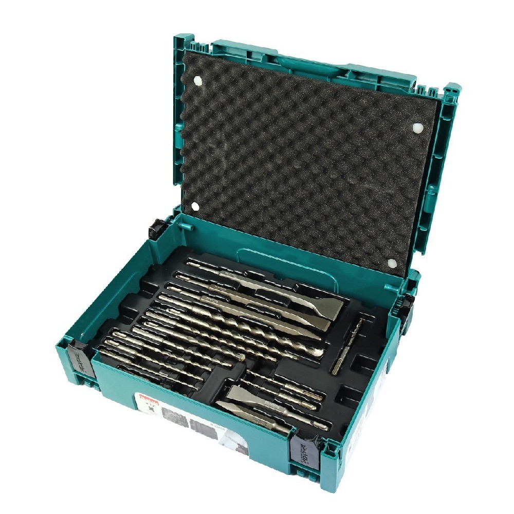 ชุดดอกสว่าน MAKITA D42139  SDS 2Plus 17 ดอกกล่องอลูมิเนียม MAKITA น้ำเงิน