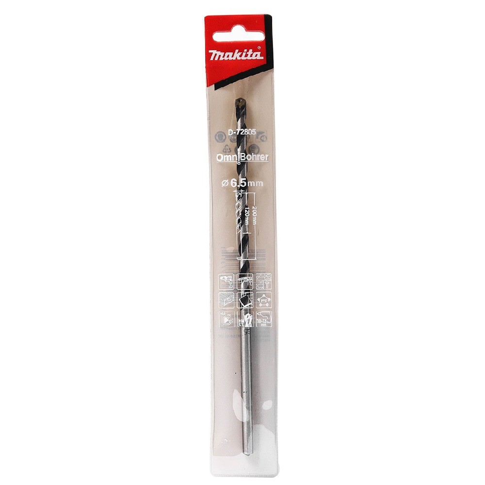 ดอกสว่าน MAKITA D72805 เจาะก้านกลมเอนกประสงค์ 65x200mm