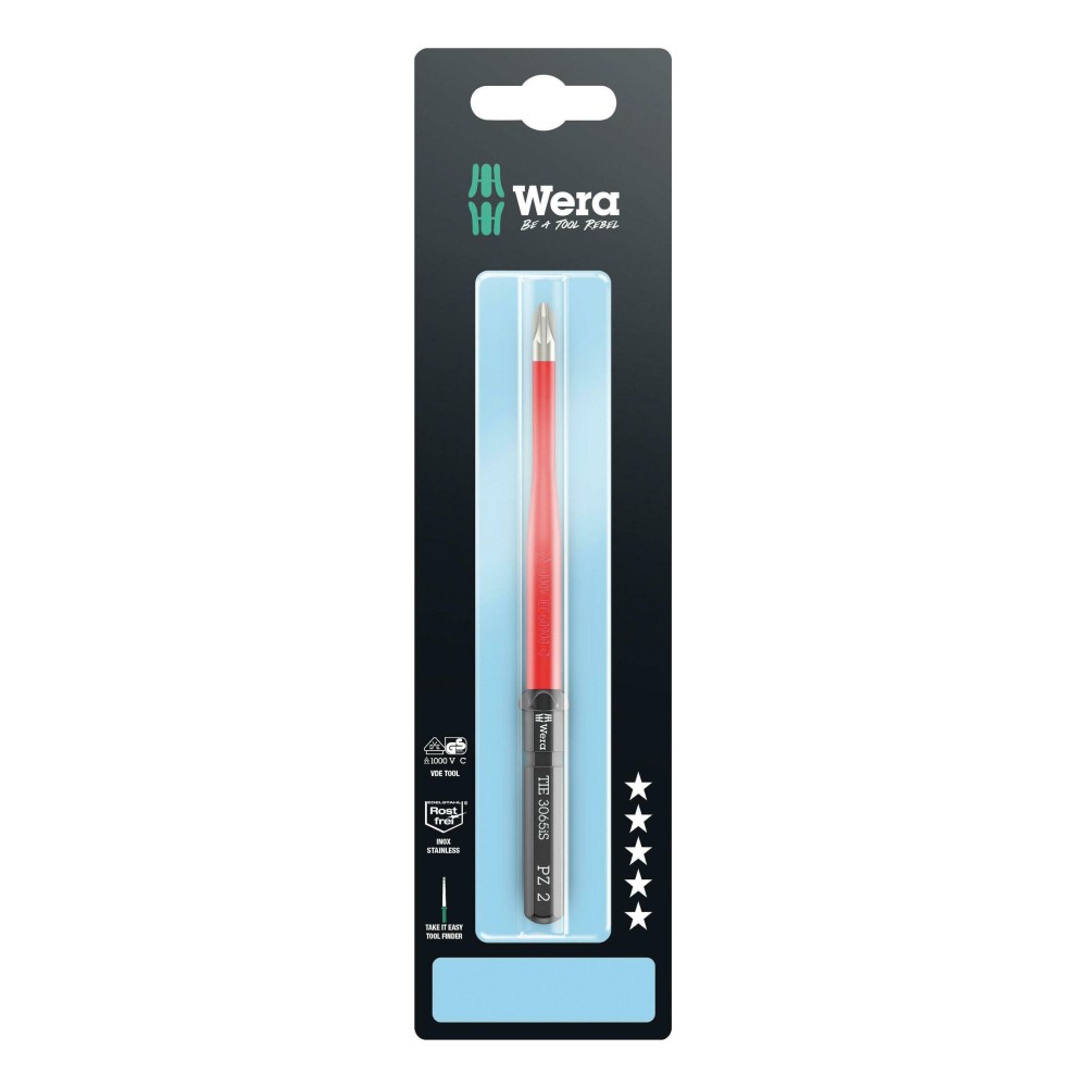 ก้านไขควง Wera Kraftform Kompakt VDE 3065 iS 05006583001 PZ2 x 157 mm