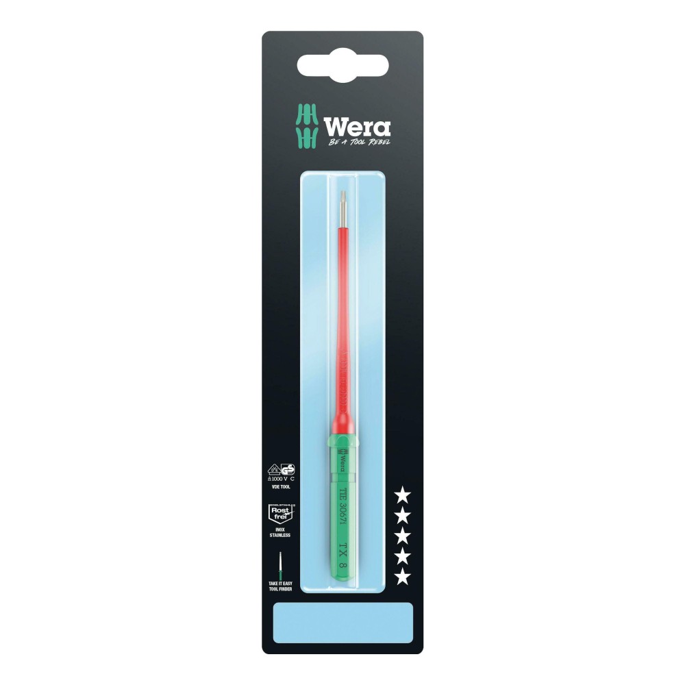 ก้านไขควง Wera Kraftform Kompakt VDE 3067 i 05006586001 TX8 x 157 mm