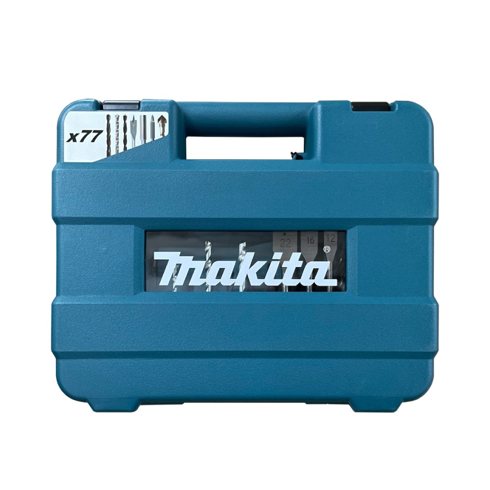 ชุด SQUARE MAKITA D 47232  ดอกสว่าน HSS R  ปูน  ไม้  ไขควง 77 ขิ้น