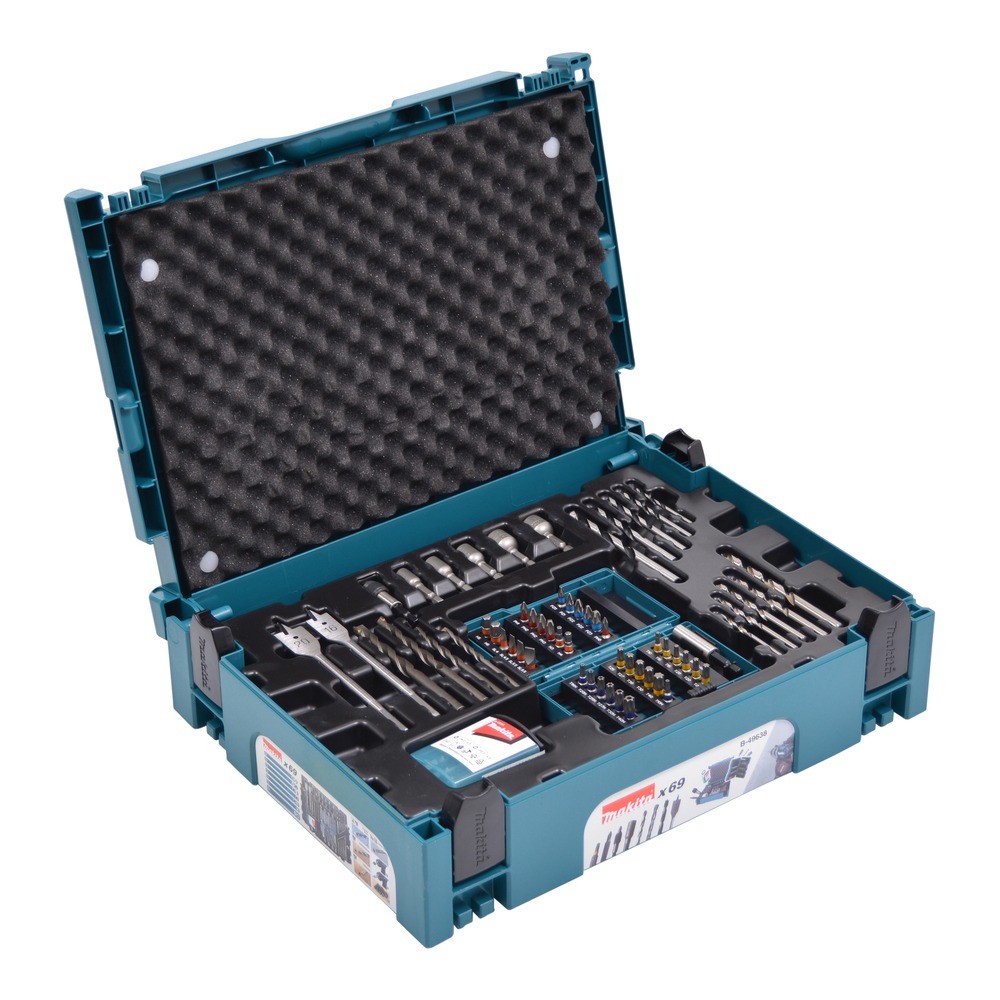 ชุดดอกสว่านและไขควง MAKITA B 49638 ชุด MAKPAC 69 ชิ้น 