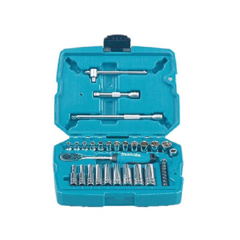 ชุดลูกบล็อกพร้อมด้ามฟรี MAKITA B 65567   34 ชิ้น ชุด   ขนาด 1 4 นิ้ว