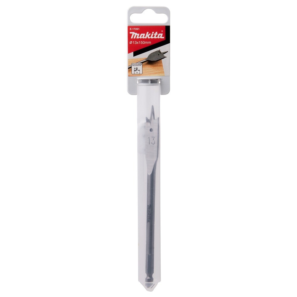 ดอกสว่านใบพาย เจาะไม้ Makita E 17201 ขนาด 13mm แกนหกเหลี่ยม Wood Flat Bit MZ