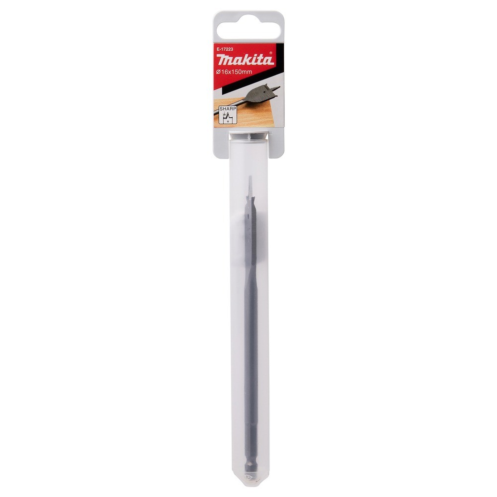 ดอกสว่านใบพาย เจาะไม้ Makita E 17223 ขนาด 16mm แกนหกเหลี่ยม Wood Flat Bit MZ