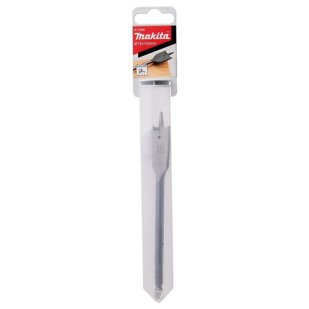 ดอกสว่านใบพาย เจาะไม้ Makita E 17239 ขนาด 18mm แกนหกเหลี่ยม Wood Flat Bit MZ