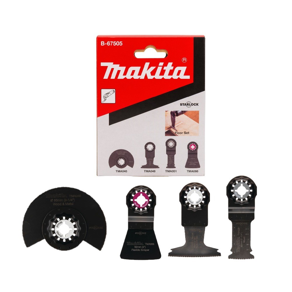 ชุดอุปกรณ์งานพื้น Makita B 67505 รวม TMA045  TMA048  TMA051  TMA066