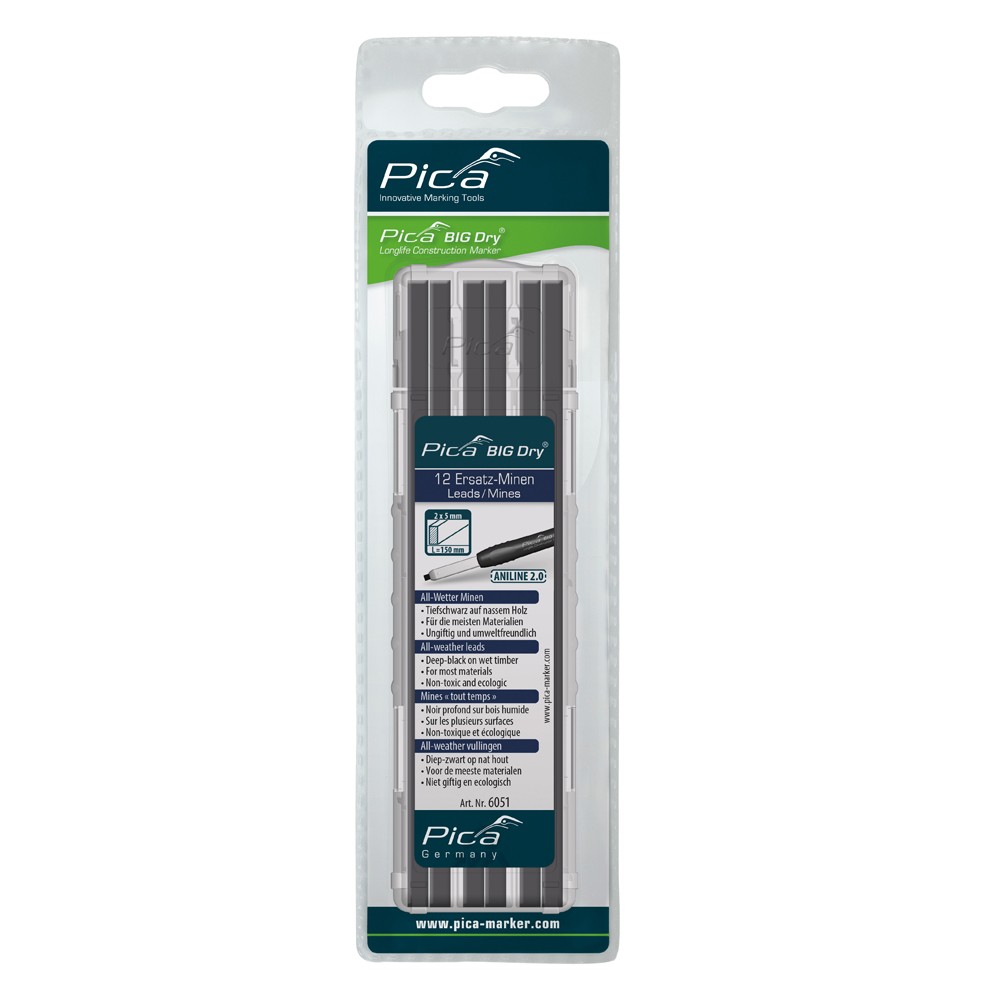 PICA BIG DRY refills ANILINE 2.0 All-weather leads 6051/SB