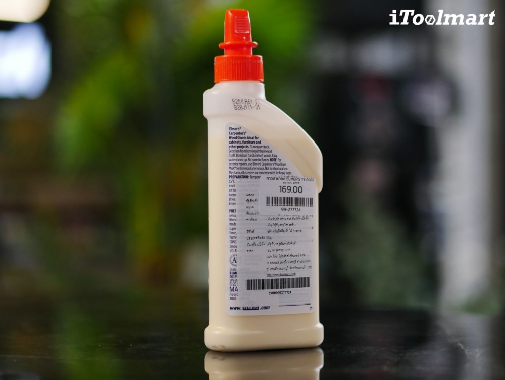 กาวลาเท็กซ์ สำหรับติดไม้ Elmer's E7010 Carpenter Wood Glue ขนาด 8 Oz (236 ml.)