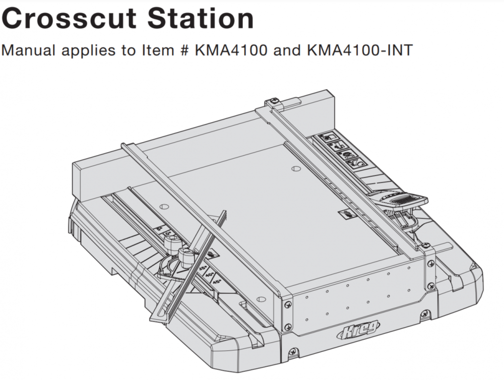 ฉากช่วยตัด KREG KMA4100-INT Crosscut Station