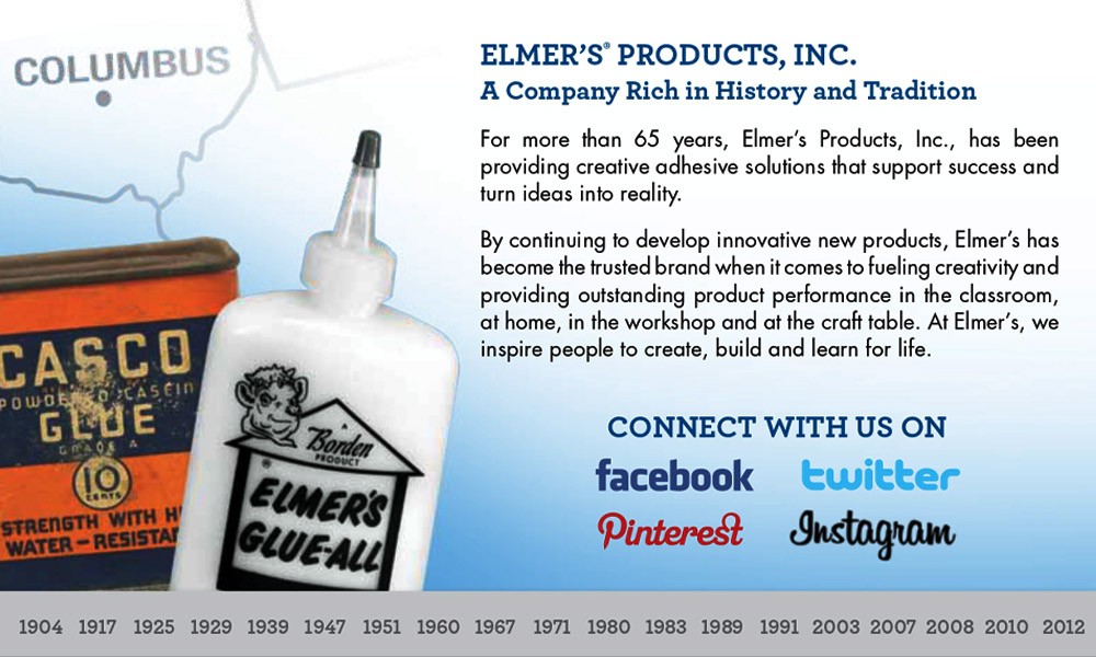 กาวลาเท็กซ์ กาวอเนกประสงค์ ELMER'S E3810 DIY ขนาด 4 ออนซ์ (118 มล.)
