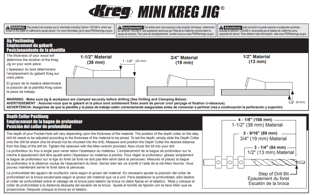 จิ๊กเจาะเอียง KREG MKJKIT-EUR Mini Pocket-Hole Jig System