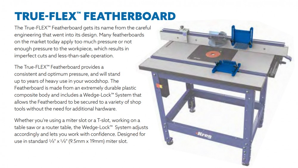 หวีดันไม้ KREG PRS3020 True-FLEX™ Featherboard แพ็คคู่