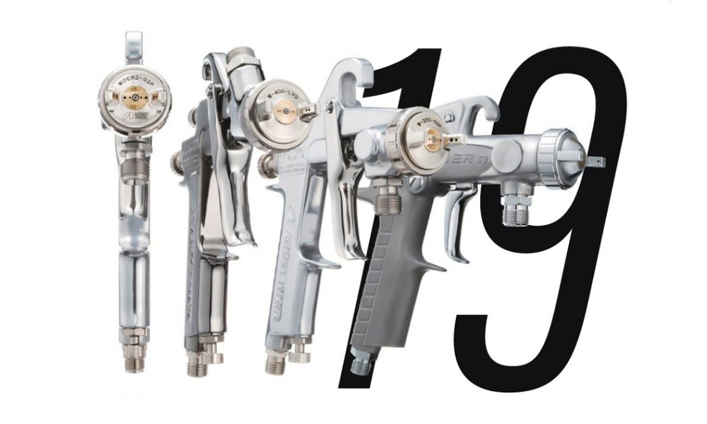 ANEST IWATA WIDER2 Spray gun Gravity Feed (Not including paint cans)