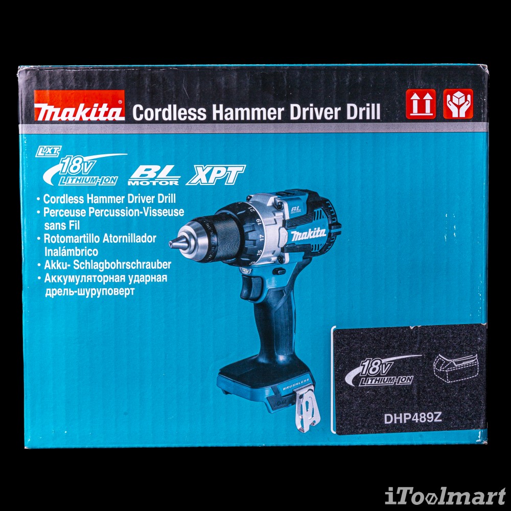 สว่านกระแทกไร้สาย MAKITA DHP489Z ขนาด 18V. ตัวเปล่า