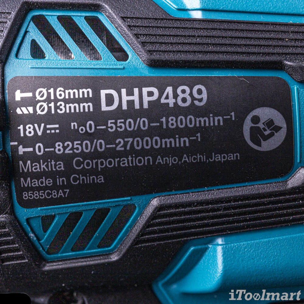 สว่านกระแทกไร้สาย MAKITA DHP489Z ขนาด 18V. ตัวเปล่า