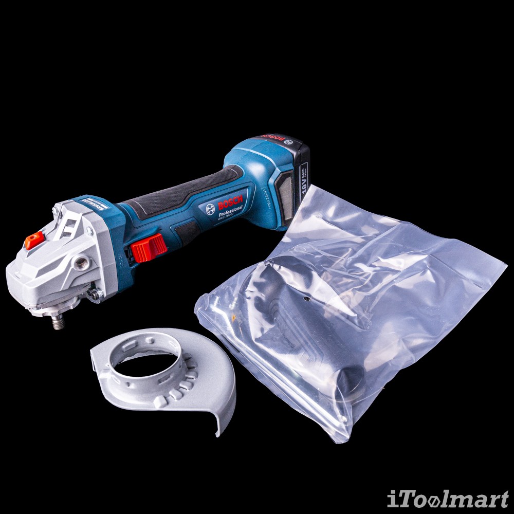 ชุดสุดคุ้ม สว่านกระแทกไร้สาย BOSCH GSB 185-LI + เครื่องเจียรไร้สาย BOSCH GWS 180 LI (พร้อมแท่นชาร์จและเเบตเตอรี่)