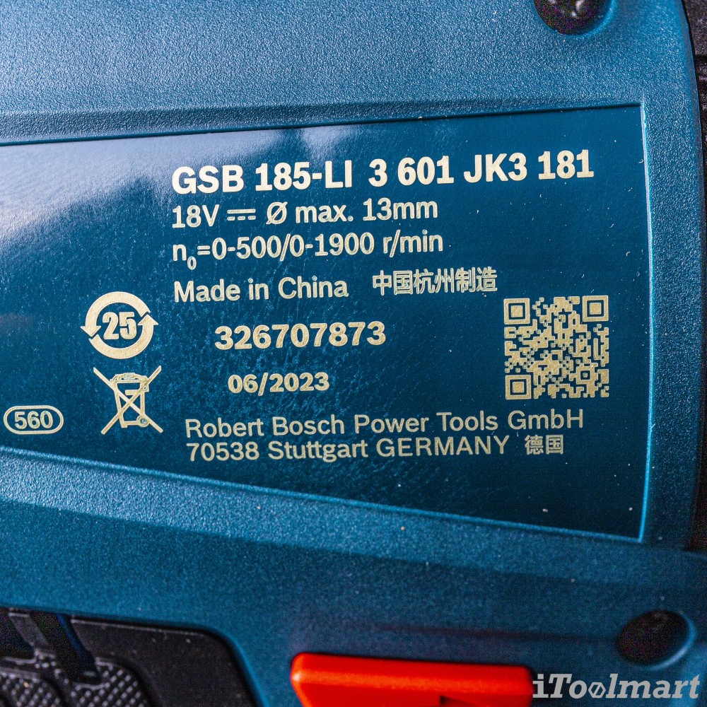 ชุดสุดคุ้ม สว่านกระแทกไร้สาย BOSCH GSB 185-LI + เครื่องเจียรไร้สาย BOSCH GWS 180 LI (พร้อมแท่นชาร์จและเเบตเตอรี่)