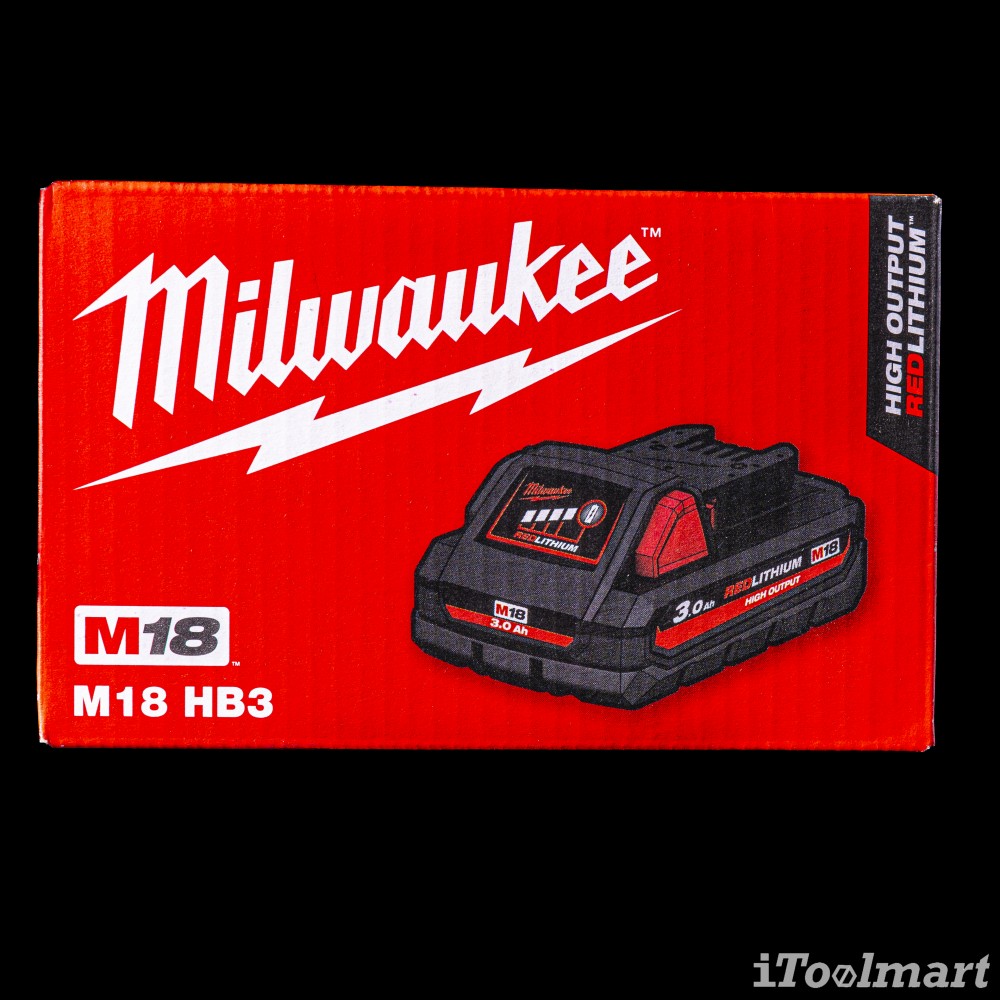 แบตเตอรี่ Milwaukee M18HB3 18V 3.0Ah.
