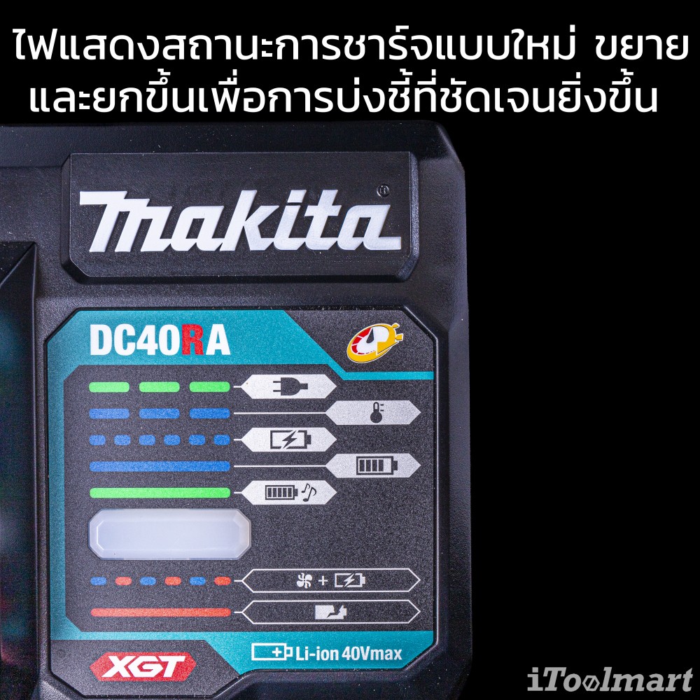ชุดแบตเตอรี่ MAKITA 191J66-2 แบตเตอรี่ 40V. 4Ah. x1ก้อน + ที่ชาร์จ 