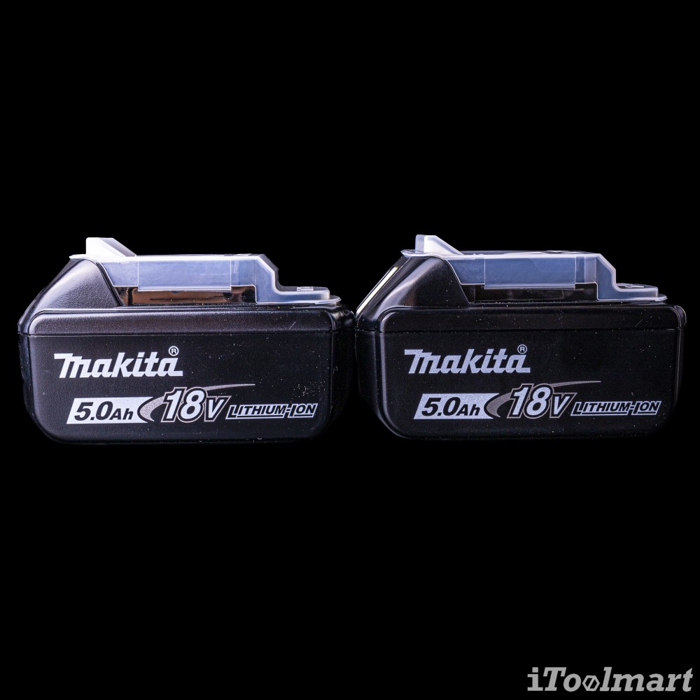 แบตเตอรี่แพ็ค MAKITA MKP1RT182 ขนาด 18V. 5Ah.x2 และเเท่นชาร์จ DC18RC พร้อมกล่อง MAKPAC TYPE 1