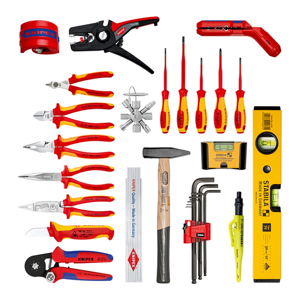 ชุดเครื่องมือช่าง KNIPEX 00 21 33 E Robust26 Electro 23 ชิ้น