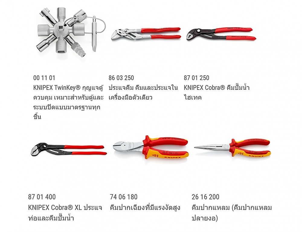 ชุดเครื่องมือช่างงานประปา 24 ชิ้น KNIPEX 00 21 21 HK S Sanitary Tool Case Meister