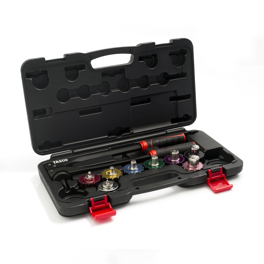ชุดเครื่องมือขยายท่อทองแดง TASCO BLACK TB800 ขนาด 1/4, 3/8, 1/2, 5/8, 3/4, 7/8, 1, 1-1/8 นิ้ว