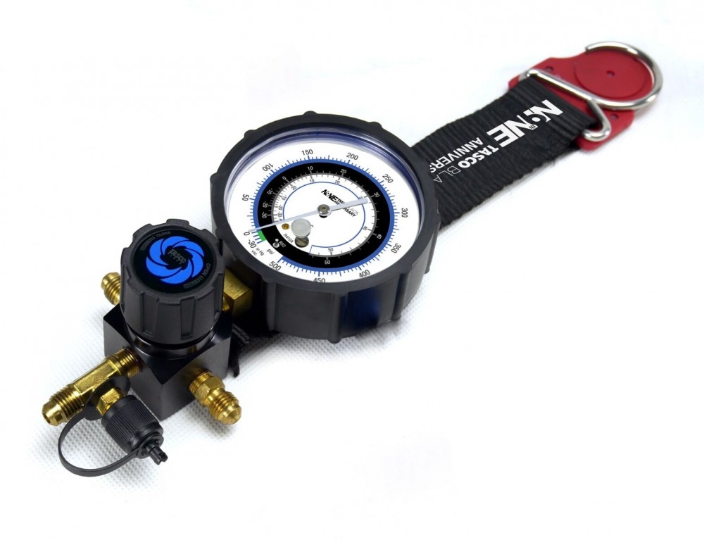 ชุดเกจวัดน้ำยาแอร์ แบบเดี่ยว TASCO BLACK TB100EX Limited Edition 9th Anniversary สำหรับน้ำยา R32, R410A